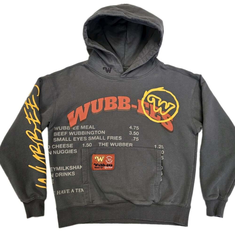 PaymoneyWubby Wubb-ees Menu Hoodie XS Charcoal Gray Warren James PMW Pullover